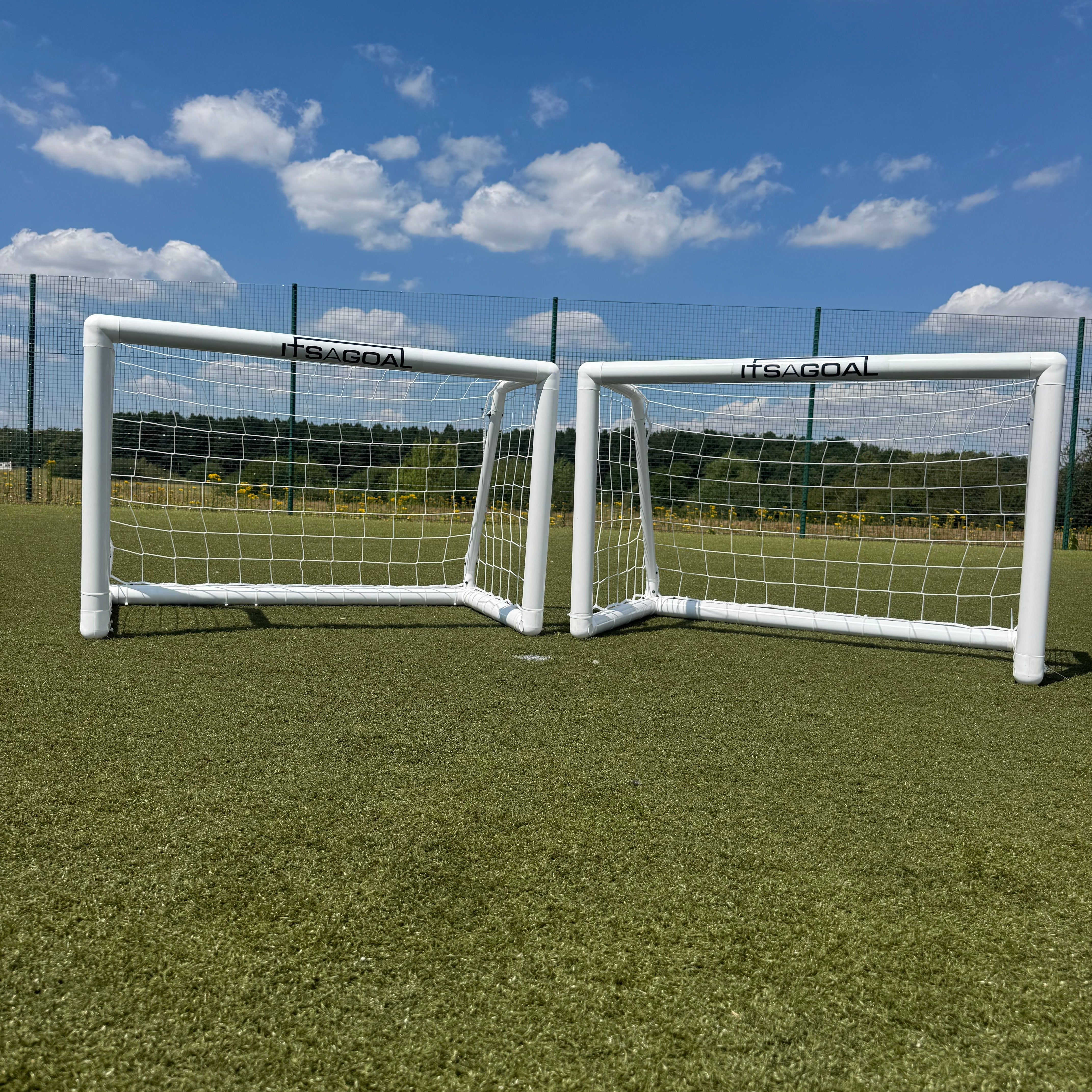 3v3 Plastic Football Goal Posts - (uPVC 4x2.5)