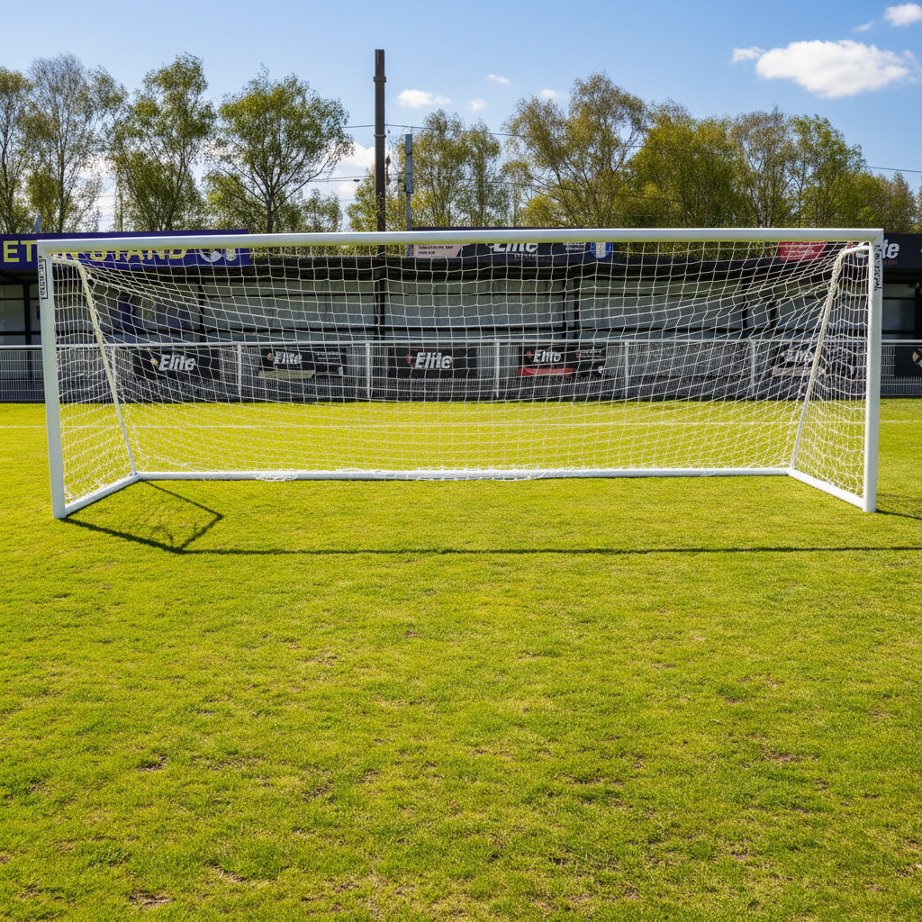 21x 7 folding goal posts front view