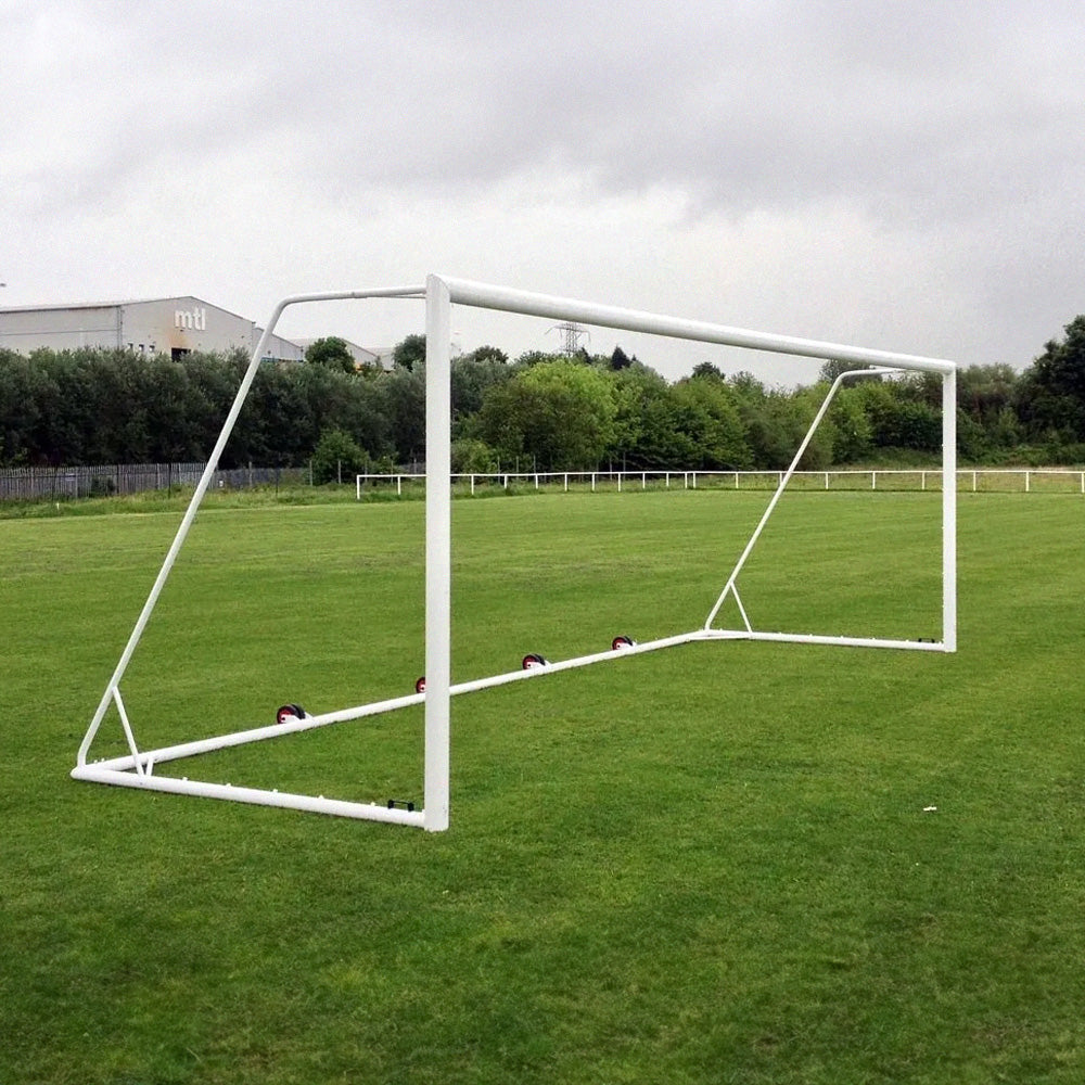 24x8 Rollaway Aluminium Football Goal (Rear Roller System)