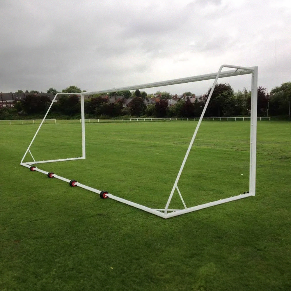24x8 Rollaway Aluminium Football Goal (Rear Roller System)