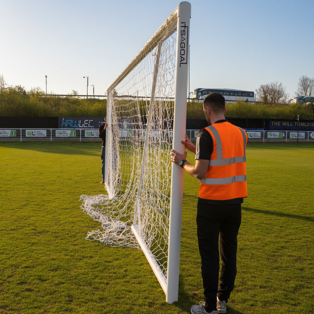 16x7 Folding Aluminium Goal